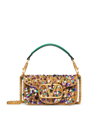 Valentino Garavani Locò 3D Embroidery Mini Shoulder Bag